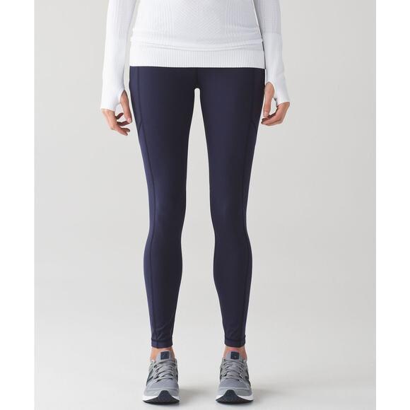 lululemon athletica Pants - Lululemon Speed Tight V in Deep Indigo Blue 6
